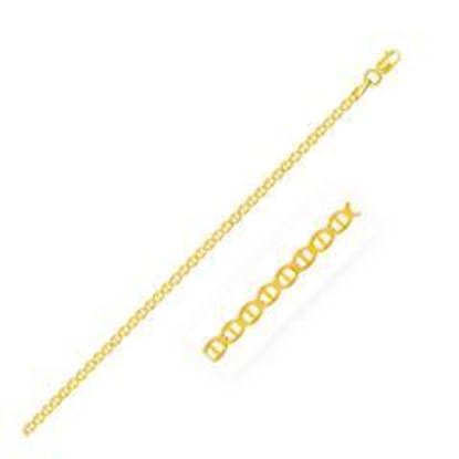 Picture of 2.3mm 10k Yellow Gold Mariner Link Chain: 16 inches