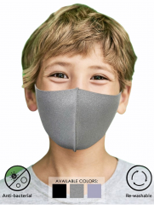 Picture of Antibacterial Kids Face Mask: Black