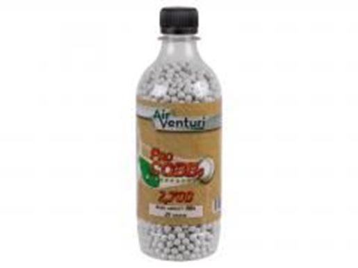 Picture of Air Venturi CQBBs 6mm biodegradable airsoft BBs, 0.25g, 2700 rds, white