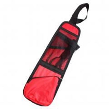 Picture of Car Seat Side Backs Hanging Multi-functional Phone Drink Storage Bag-Red