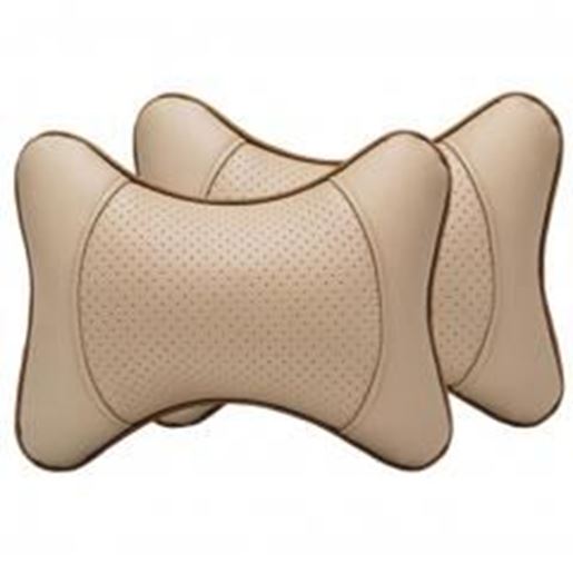 Picture of A Pair of Car Seat Headrest Travel Pillow Neck Pillow Brace Seat Cushions No.12