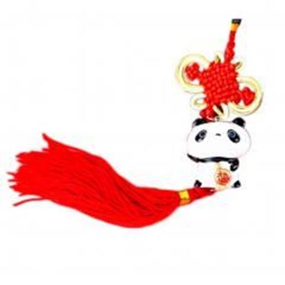 Picture of Creative Decoration Chinese Knot Tassel Panda Shaped Hang Decor for Car, A