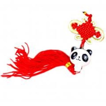 Picture of Creative Decoration Chinese Knot Tassel Panda Shaped Hang Decor for Car, E