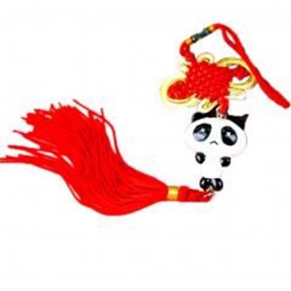 Picture of Creative Decoration Chinese Knot Tassel Panda Shaped Hang Decor for Car, G