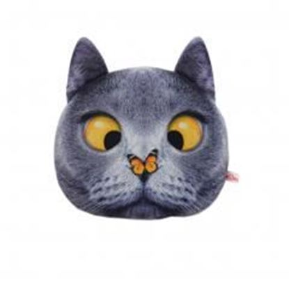 Picture of Cute Vehicle Neck Rest Pillow Headrest Cushion Protecter Travel Car Pillow , Butterfly Cat