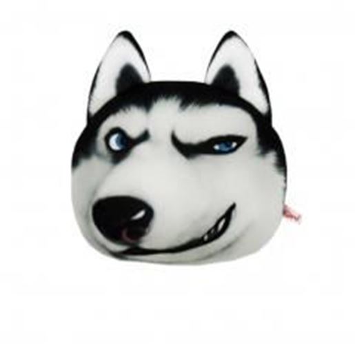 Picture of Cute Vehicle Neck Rest Pillow Headrest Cushion Protecter Travel Car Pillow , Huskies