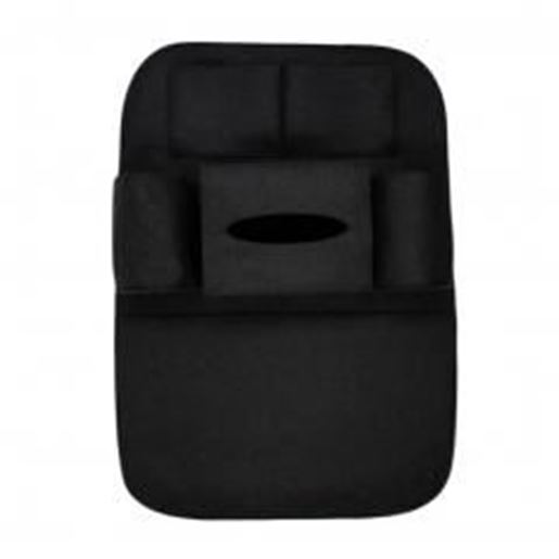 Picture of Multi-functional Fashion Car Storage Bag Seat Back Tissue Organizer-Black