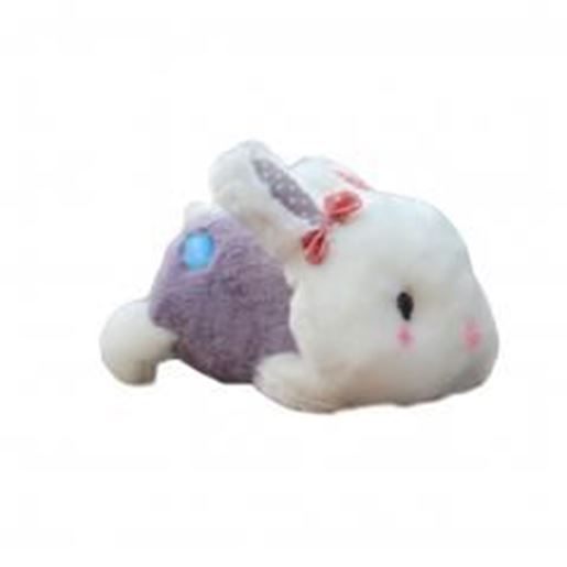 Picture of Cute Lying Bunny Car Decorative Doll Bamboo Charcoal Auto Ornaments,PURPLE,11''