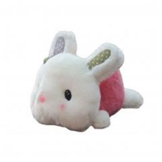 Picture of Cute Lying Bunny Car Decorative Dolls Bamboo Charcoal Auto Ornaments,PINK,11''