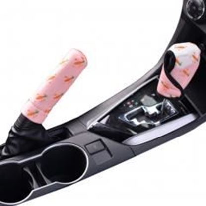 Picture of Cover Cartoon Car Handbrake Sleeve Gears Sets Automatic Manual Gear Shift Knob