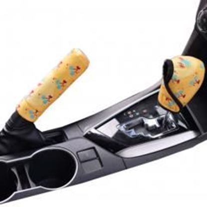 Picture of Shift Knob Cover Cartoon Car Handbrake Sleeve Gears Sets Automatic Manual Gear