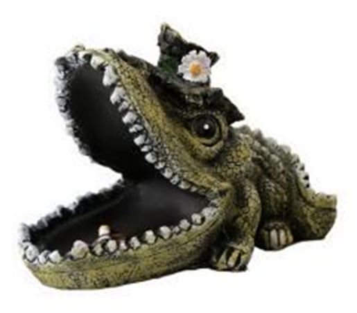 Picture of Creative Cartoon Crocodile Shaped Ashtray Fashion Resin Home KTV Car Use Ashtray