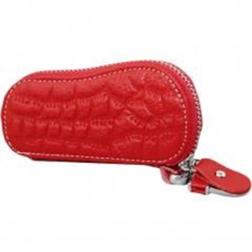 Picture of Geniune Leather Key Bag Key Chain Case Car Key Holder(Red)