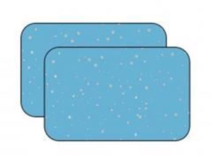 Image de A Pair Summer Car Curtains Sunshades Magnetic Type Double Sunshades, azure color