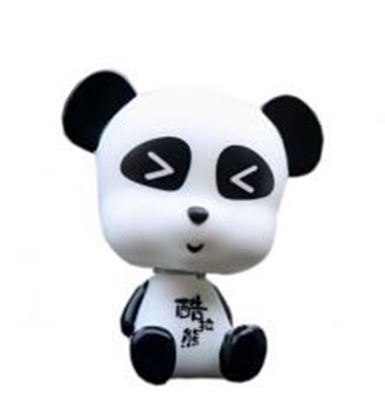 Picture of Creative Cute Cartoon Panda Car Ornaments