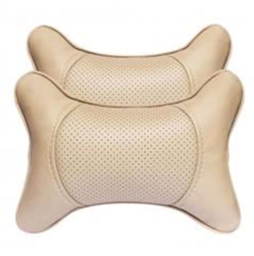 Picture of Fashion Decent Head Pillow Soft Neck Protection Auto Pillow-Cream-colored