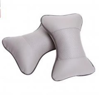 Picture of Set of 2 High-quality Automotive Trim Dog Bone Neck Pillow,Light Grey