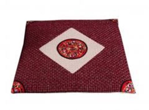 Picture of Chinese National style Cotton Square Seasons Car Seat Cushions, Wine Red