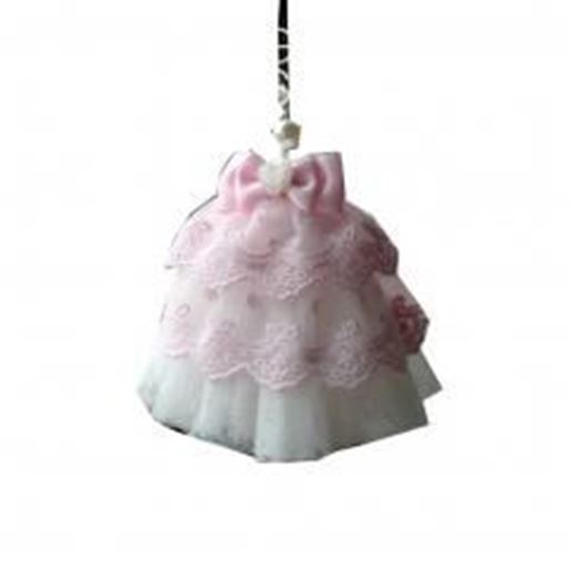 Picture of Lace Decorations Car Pendant --Art Car Charm (Pink Princess Dress)