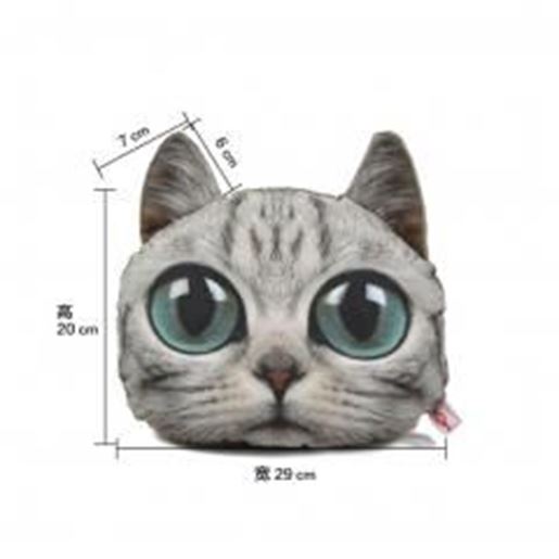 Picture of Cute Cartoon (lovely Cat) Car Headrest/Car Neck Pillow,Gray