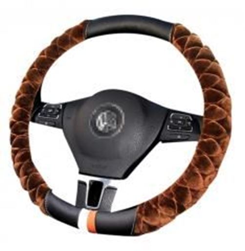 Picture of Fashion Car Steering Wheel Cover Anti-Skid Handlebar Set High Quality