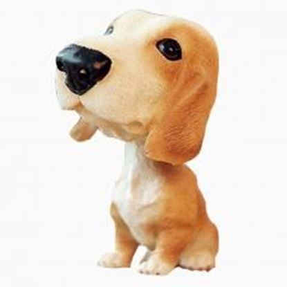 Picture of [Basset Hound] Bobbleheads Car Ornaments Resin Car Decoration,4.7x2.3''