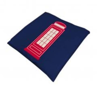 Picture of British Style Cotton Square Seasons Car Seat Cushions, Telephone Booth