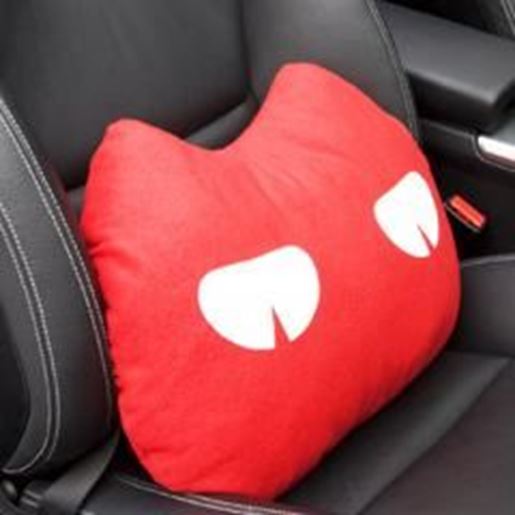 Picture of Cute Design Multi-function Lumbar Support/Back Cushion,Red (Curiosity Cat)