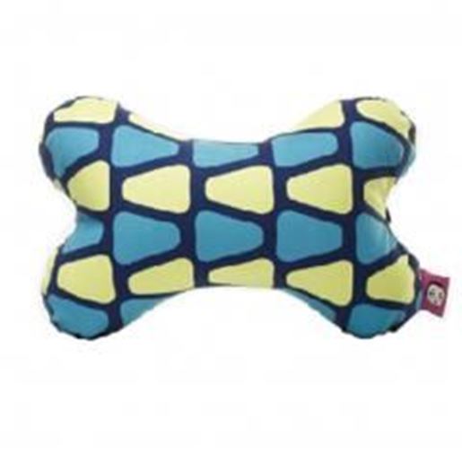 Picture of Cute Cartoon Dog Bone Series [Blue Triangle] Car Headrest/Car Neck Pillow