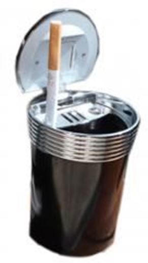 Picture of Portable Stainless Auto Car Cigarette Ashtray Extinguishing Ashtray Black