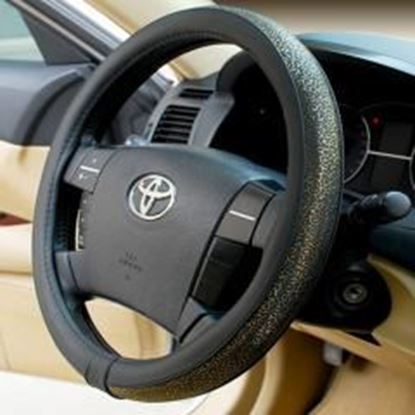 Picture of High-quality Carved Design Steering Wheel Cover,Classic Golden