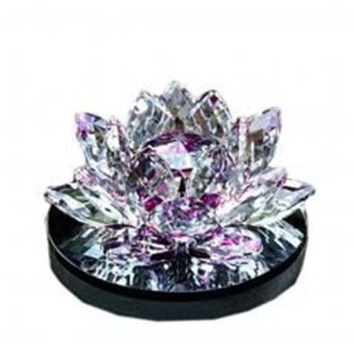 Picture of Romantic Purple Crystal Lotus Car Decors Perfume Auto Ornaments,4.7*3.5*2.2''