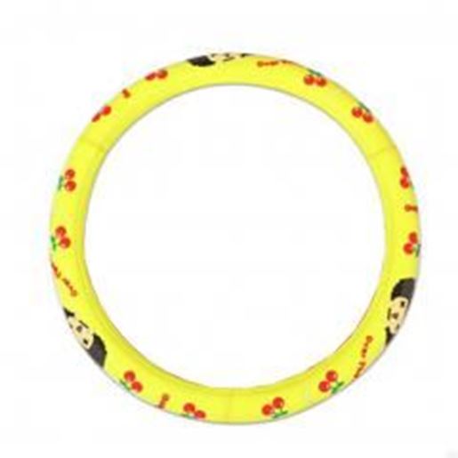 Picture of Girly Favorite Cute Cartoon Latex Steering Wheel Cover,(F03)YELLOW