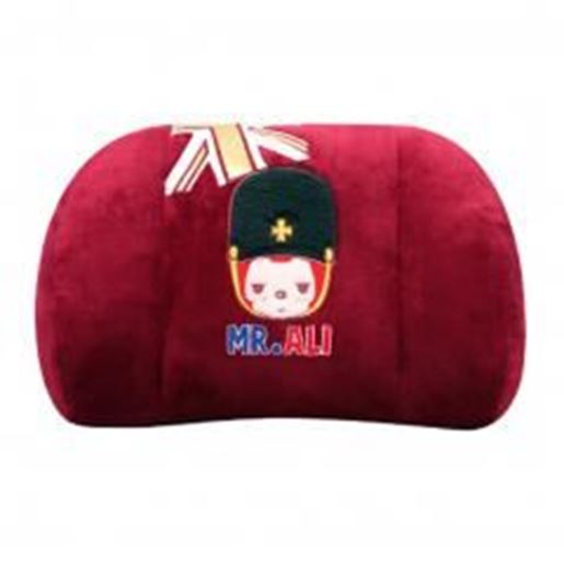 Image sur (Mr.ALI) Memory Cotton Waist Pillow/lumbar Support/Back Cushion,Ruby Red