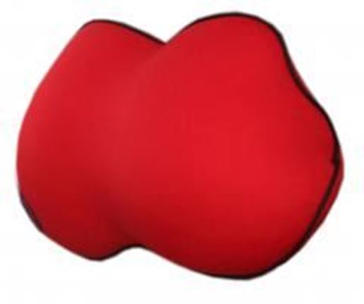 Picture of Neck Rest Pillow Soft Memory Foam Neck Pillow Comfortable Travel Pillow Red