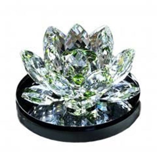 Picture of Fresh Green Crystal Lotus Car Decors Perfume Seat Auto Ornaments,4.7*3.5*2.2''