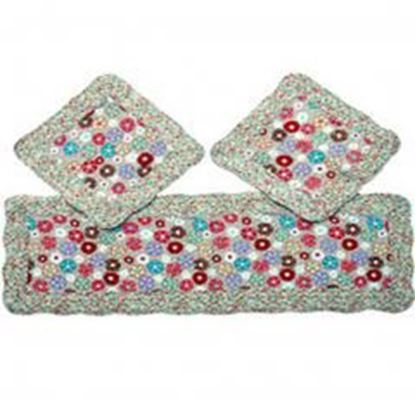 Picture of Set of 3 Lovely Cotton seat cushions/General Car Cushion,Dandelion