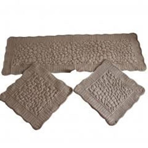 Picture of Set of 3 Plush Seat Cushions/General Car Cushion/Sofa Cushion,COFFEE