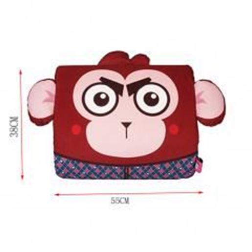 Picture of Cartoon Monkey Breathable Lumbar Support/Back Cushion Memory Foam, Mahogany