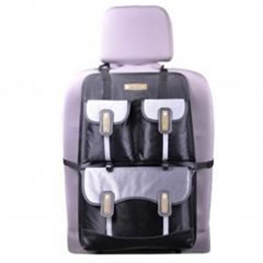 Picture of Multi-function Car Seat Back Organizer Suspension Type Oxford Storage Bag,BLACK