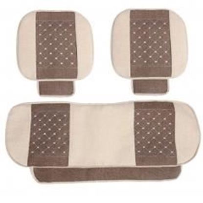 Picture of Set of 3 High-quality Auto Parts/General Car Cushion(No Backrest),Cream-coloured