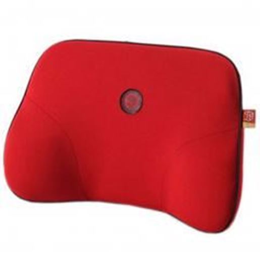 Picture of Comfortable Back Support Lumbar Support Soft Car Seat Cushion Back Brace Red