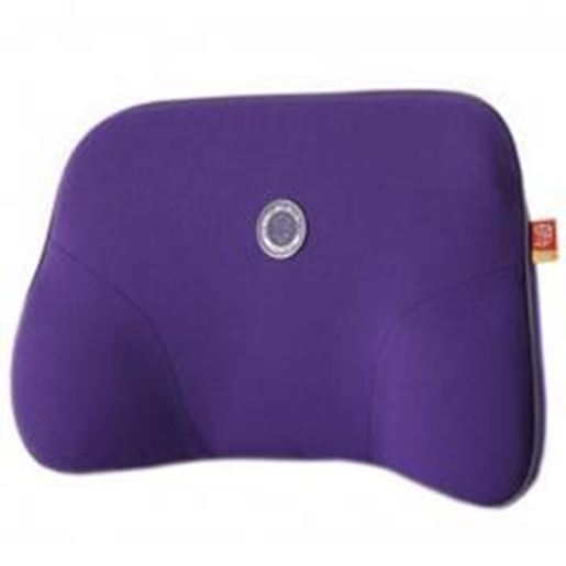 Picture of Comfortable Back Support Lumbar Support Soft Car Seat Cushion Back Brace Purple