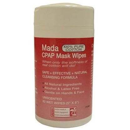 Picture of CPAP Mask Wipes  Mada Unscented  Tub/62