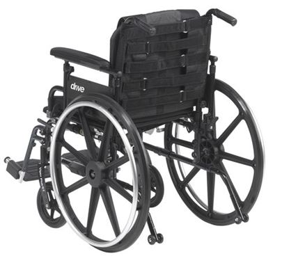 图片 Wheelchair Back Cushion Adj Tension-Fits 16-21 w WC's