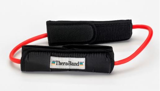 Picture of Theraband Prof Resist Tubing Loop w/Padded Cuffs Red