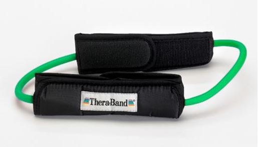 Picture of Theraband Prof Resist Tubing Loop w/Padded Cuffs Green