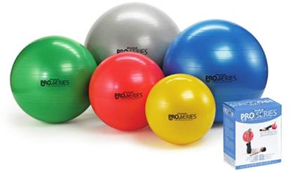 Picture of Pro-Series Exercise Ball Slow-Deflate Yellow 45cm.