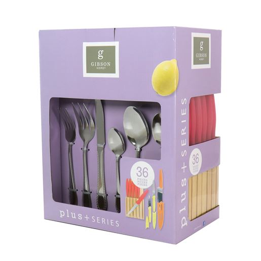 Picture of Gibson Home Plus Series 36 Piece Flatware Set with Knife Set