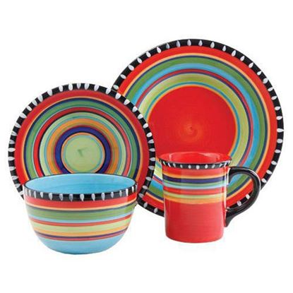 Picture of Gibson Elite Pueblo Springs 16 Piece Durastone Dinnerware Set